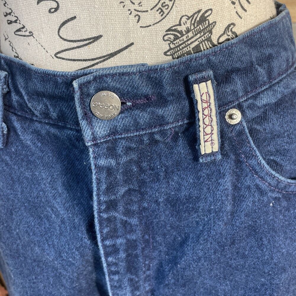 Vintage Sasson High Rise Mom Jeans Dark Wash 11/12 90s Y2K Straight Leg Denim - Picture 6 of 11